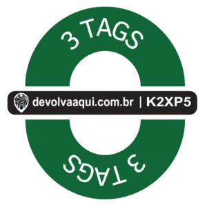 Kit 3 unidades Tags